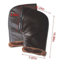 Thumbnail for Survival Gears Depot Gloves Brown Big caliber Windproof PU Winter Thick Handlebar Muffs