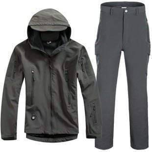 Survival Gears Depot Gray / S Outdoor Waterproof Tactical/Hunting Jacket Plus Matching Pants