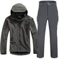 Thumbnail for Survival Gears Depot Gray / S Outdoor Waterproof Tactical/Hunting Jacket Plus Matching Pants