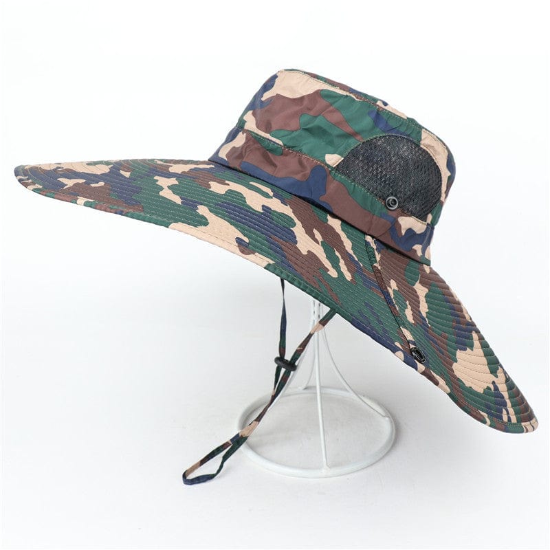 Survival Gears Depot Green Camouflage Summer Anti-UV Bucket Hat