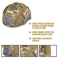 Thumbnail for Survival Gears Depot Helmets Tactical Multicam Helmet Cover for Ops-Core