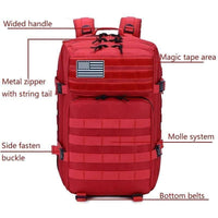 Thumbnail for Survival Gears Depot Hiking Bags 45L Military Molle Backpack Tactical Waterproof Rucksack