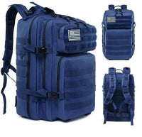 Thumbnail for Survival Gears Depot Hiking Bags Blue 45L Military Molle Backpack Tactical Waterproof Rucksack