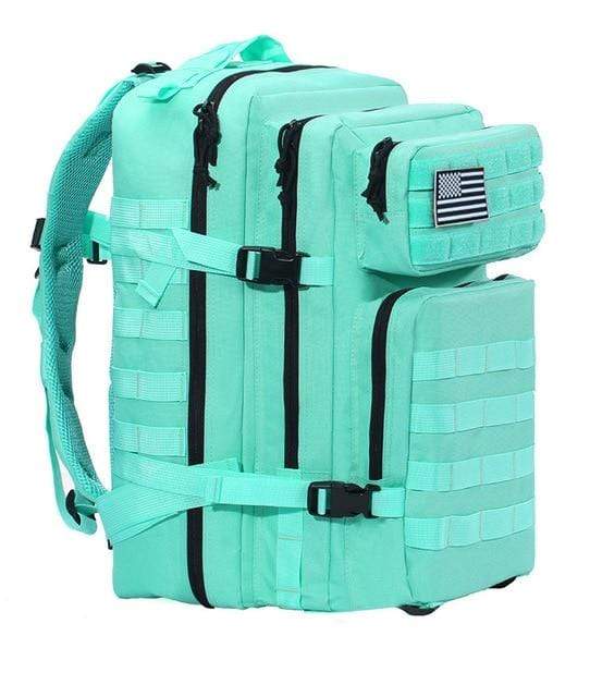 Survival Gears Depot Hiking Bags Sky blue 45L Military Molle Backpack Tactical Waterproof Rucksack