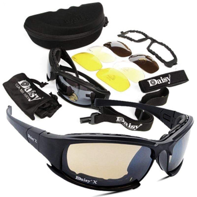 Survival Gears Depot Hiking Eyewears 4 Lens Tactical Polarized Glasses