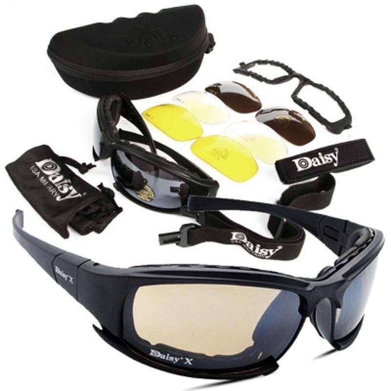 4 Lens Tactical Polarized Glasses for outdoor activities0