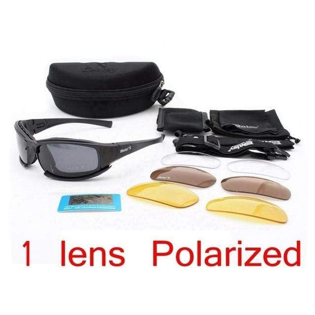 Survival Gears Depot Hiking Eyewears X7 Polarized 4 Lens Tactical Polarized Glasses