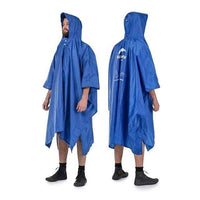 Thumbnail for Survival Gears Depot Hiking Jackets 210T Blue Multifunction Poncho Raincoat