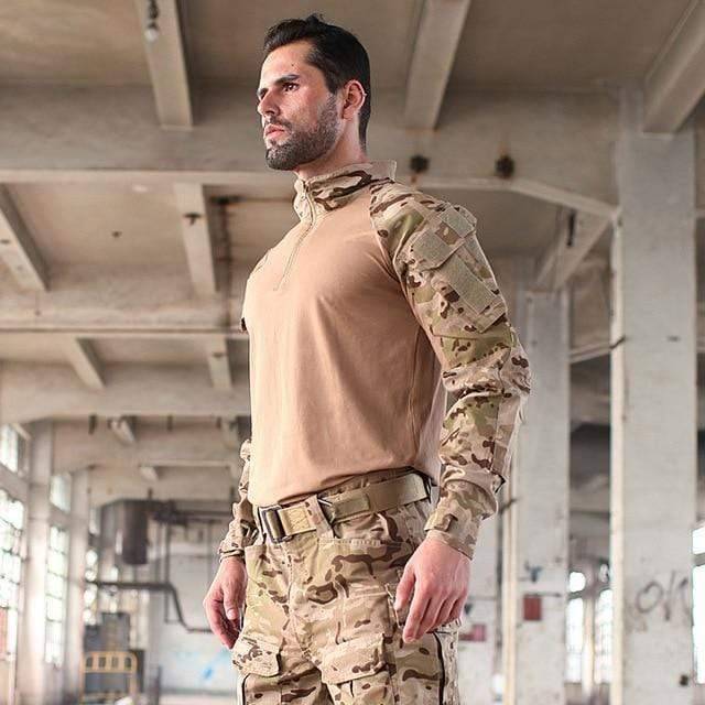 Survival Gears Depot Hiking Shirts Aroid / S Rapid Assault 1/4 Zip Combat Tactical Shirt