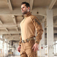 Thumbnail for Survival Gears Depot Hiking Shirts CB / S Rapid Assault 1/4 Zip Combat Tactical Shirt