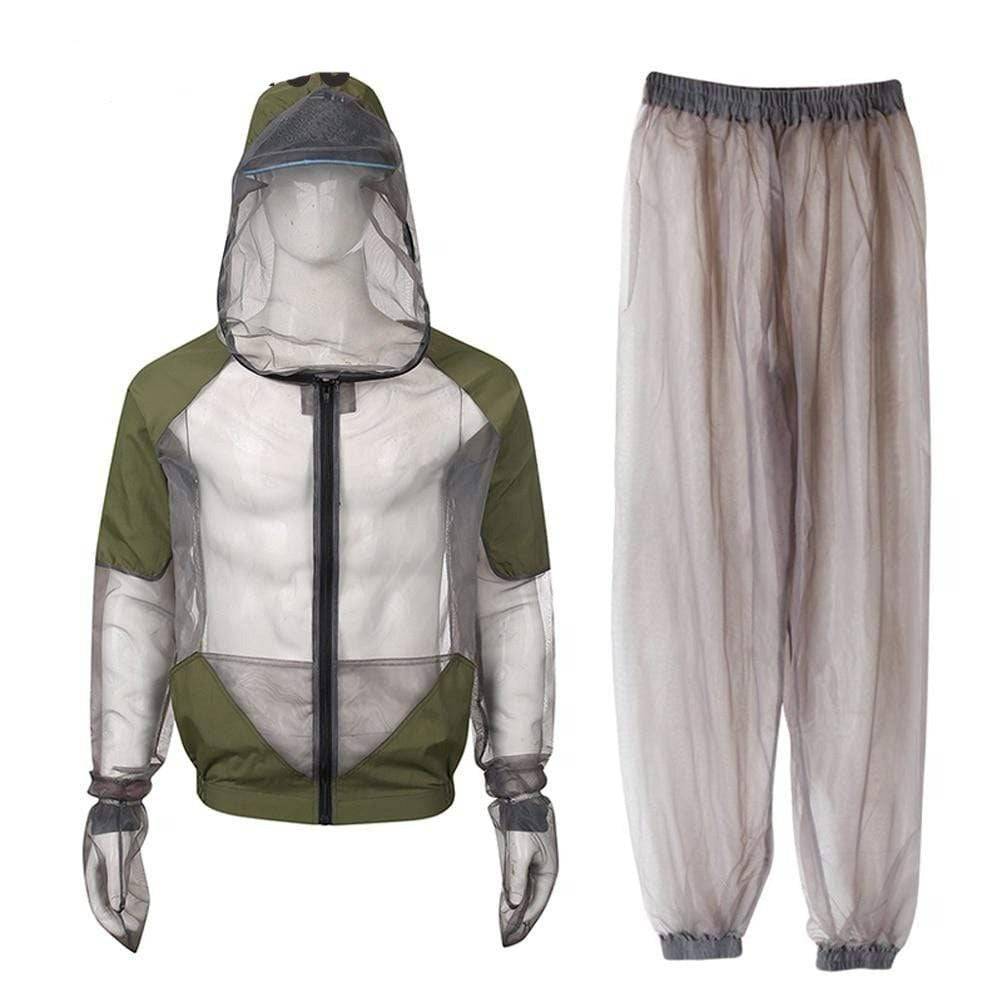 Anti-mosquito Ultra-Light Hooded Suit for outdoor protection0