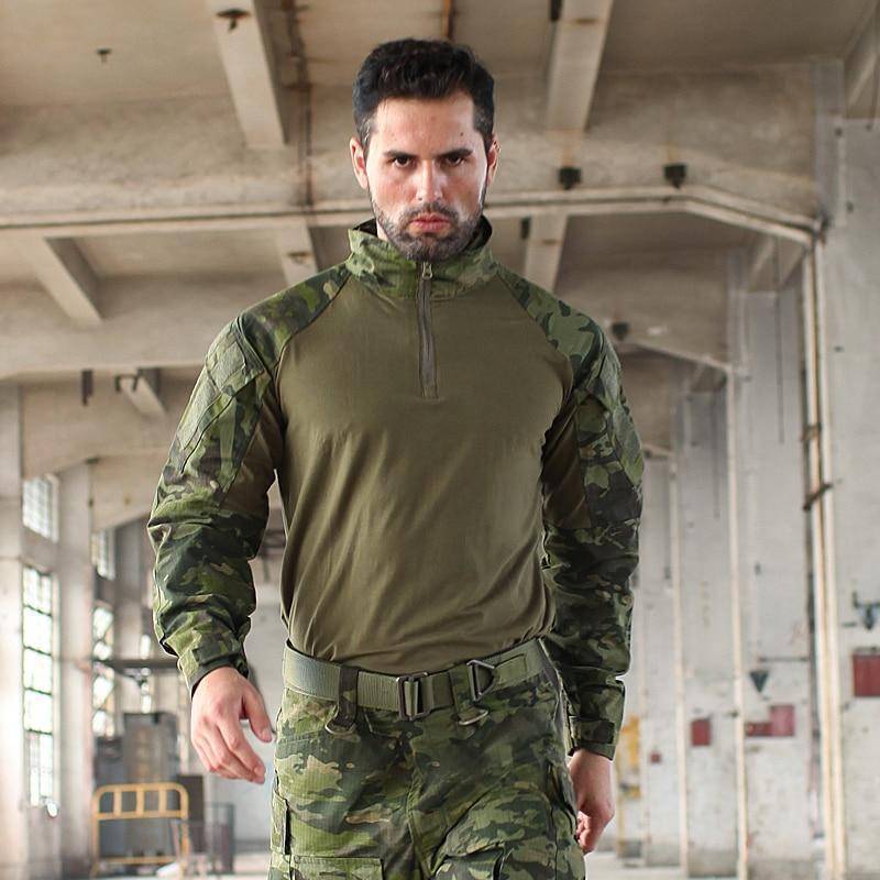 Survival Gears Depot Hiking Shirts Rapid Assault 1/4 Zip Combat Tactical Shirt