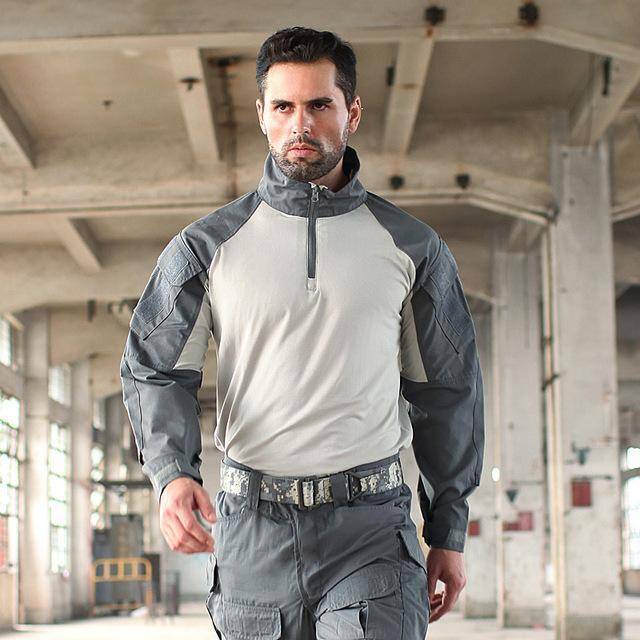 Survival Gears Depot Hiking Shirts Rapid Assault 1/4 Zip Combat Tactical Shirt