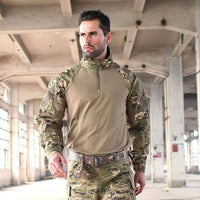Thumbnail for Survival Gears Depot Hiking Shirts Rapid Assault 1/4 Zip Combat Tactical Shirt