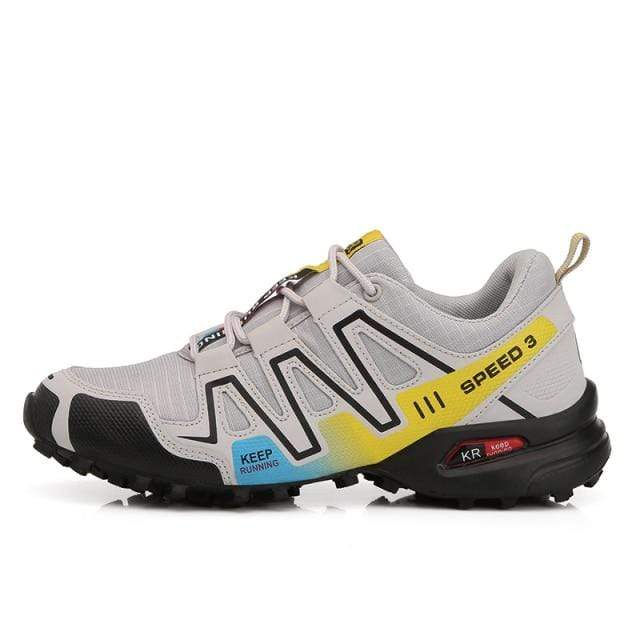 Survival Gears Depot Hiking Shoes gray yellow 8-3 / 5 Lightweight Non-Slip Hiking Shoes