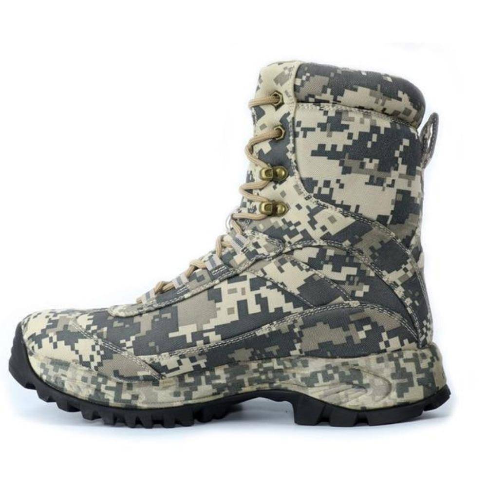 Camouflage hunting tactical boots among various outdoor, survival, hiking, camping, cycling, mountaineering, and hunting gears5