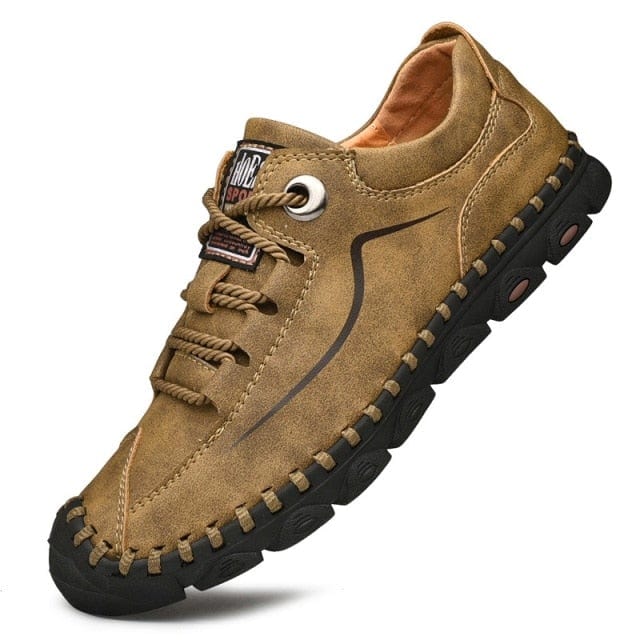 Survival Gears Depot Hiking Shoes Light Brown / 5.5 Breathable Men Leather Tactical Shoe
