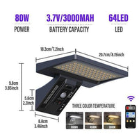 Thumbnail for Moesdal Official Store Home 80W-Remote control / China Powerful Waterproof Led Outdoor Solar Street Lamp