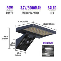 Thumbnail for Moesdal Official Store Home 80W-White light / China Powerful Waterproof Led Outdoor Solar Street Lamp