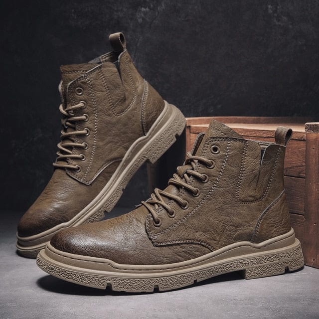 Survival Gears Depot Home Auburn / 39 Vintage Men British Leather Boots