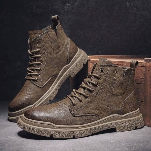 Survival Gears Depot Home Auburn / 39 Vintage Men British Leather Boots