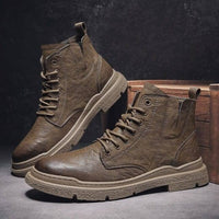 Thumbnail for Survival Gears Depot Home Auburn / 39 Vintage Men British Leather Boots