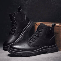 Thumbnail for Survival Gears Depot Home black / 39 Vintage Men British Leather Boots