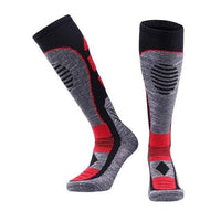 Thumbnail for Survival Gears Depot Home Red Gray Winter Fleece Socks