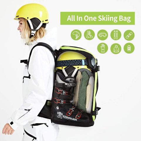 Survival Gears Depot Home Ski Snowboard Backpack Bag