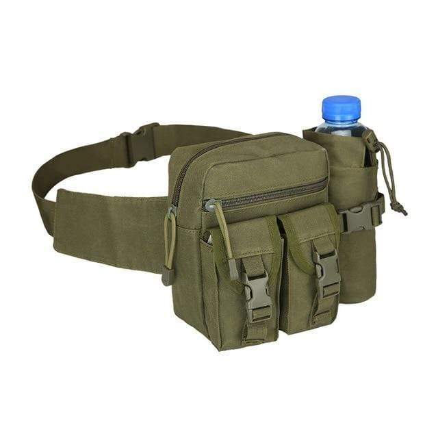 Survival Gears Depot Hunting Bags Army Green Tactical Hiking Water Bottle Phone Pouch