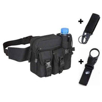 Thumbnail for Survival Gears Depot Hunting Bags Black and hooks Tactical Hiking Water Bottle Phone Pouch