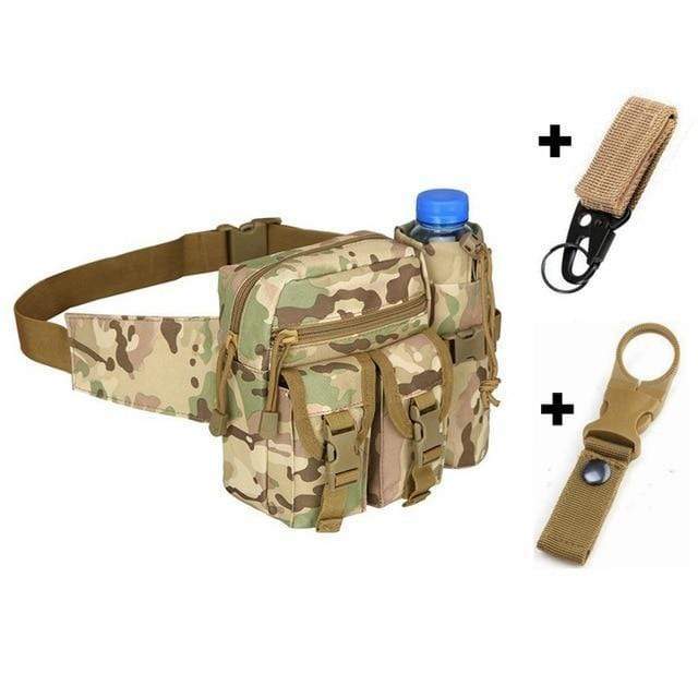 Survival Gears Depot Hunting Bags CP and hooks Tactical Hiking Water Bottle Phone Pouch