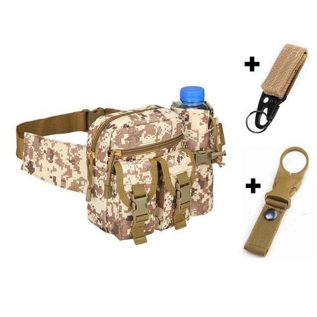 Survival Gears Depot Hunting Bags Desert and hooks Tactical Hiking Water Bottle Phone Pouch