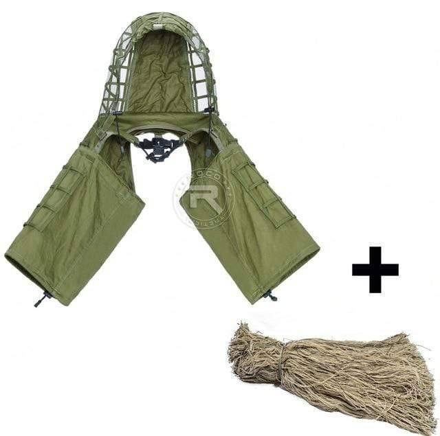 Survival Gears Depot Hunting Ghillie Suits AGM Desert / One Size Military Sniper Ghillie Viper Hood Ghillie Suit Foundation