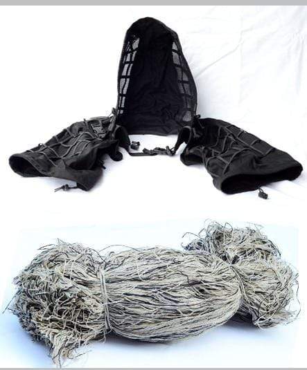 Survival Gears Depot Hunting Ghillie Suits Black Desert / One Size Military Sniper Ghillie Viper Hood Ghillie Suit Foundation