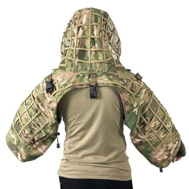 Survival Gears Depot Hunting Ghillie Suits RIPSTOP CP / One Size Military Sniper Ghillie Viper Hood Ghillie Suit Foundation