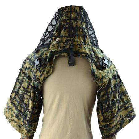 Survival Gears Depot Hunting Ghillie Suits RIPSTOP Digital WD / One Size Military Sniper Ghillie Viper Hood Ghillie Suit Foundation