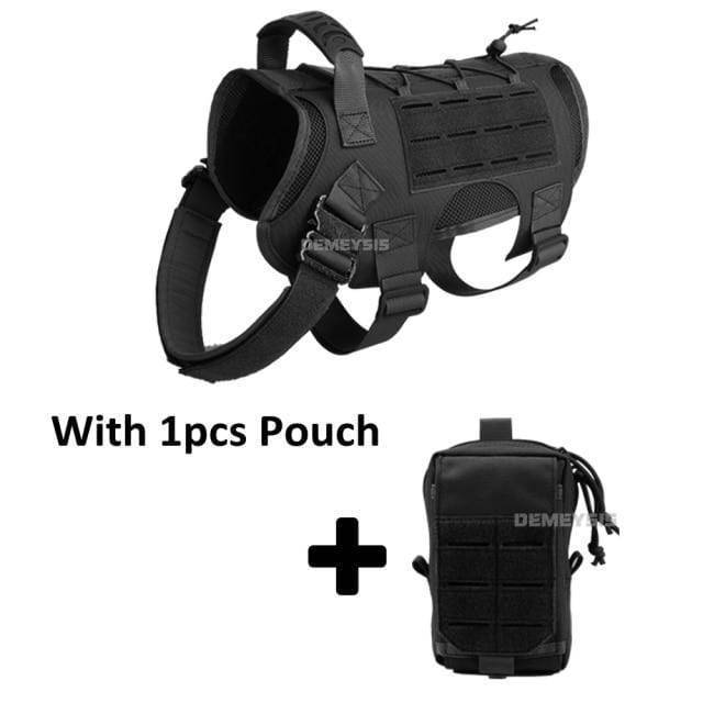 Survival Gears Depot Hunting Vests black set1 / 15-30KG Military Service Dog Vest