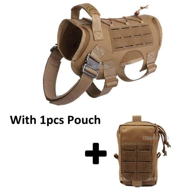 Survival Gears Depot Hunting Vests tan set1 / 15-30KG Military Service Dog Vest