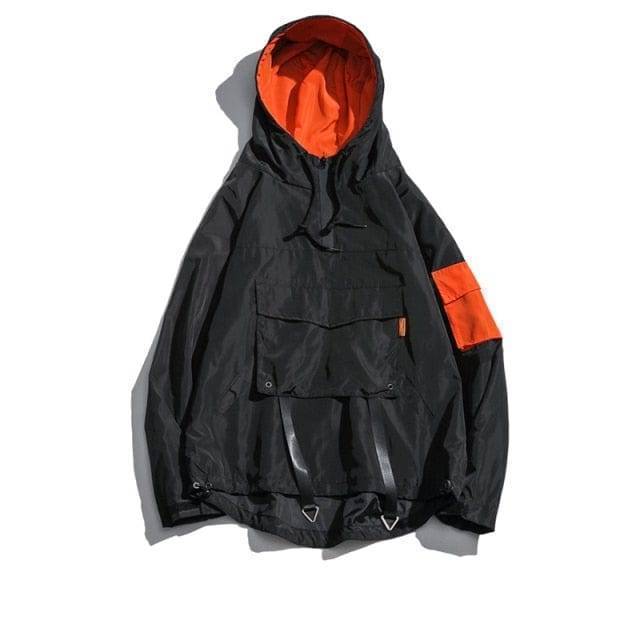 Survival Gears Depot Jackets black / S Multi-pocket Techwear Waterproof Windbreaker