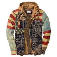 Thumbnail for Survival Gears Depot Jackets Color 2 / S Vintage Casual Loose Patchwork Windbreaker