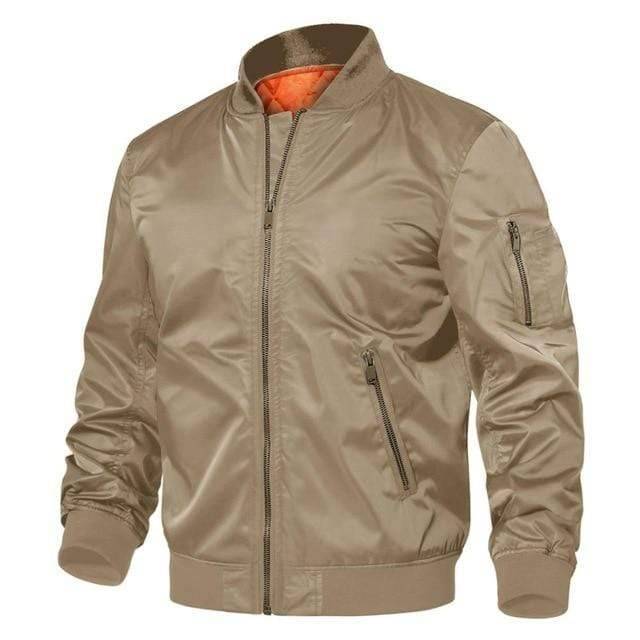 TACVASEN Official Store Jackets Khaki / M Army Pilot Bomber Jacket
