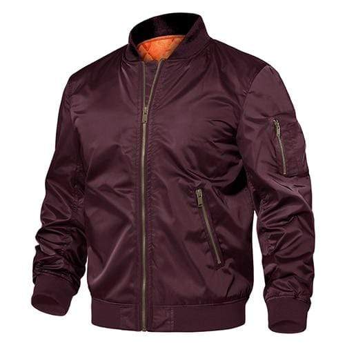 TACVASEN Official Store Jackets Wine Red / CN M(US S) Army Pilot Bomber Jacket