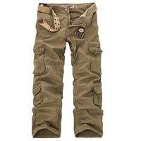 Thumbnail for Survival Gears Depot Khaki / 28 Cargo Pants Men Multi Pockets