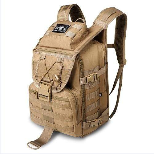 Wiio Khaki / 30 - 40L Mens Tactical Backpack/Pouch