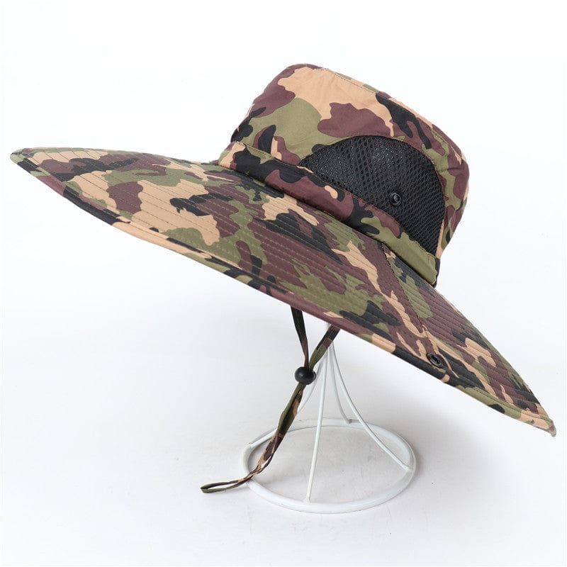 Survival Gears Depot Khaki Camouflage Summer Anti-UV Bucket Hat
