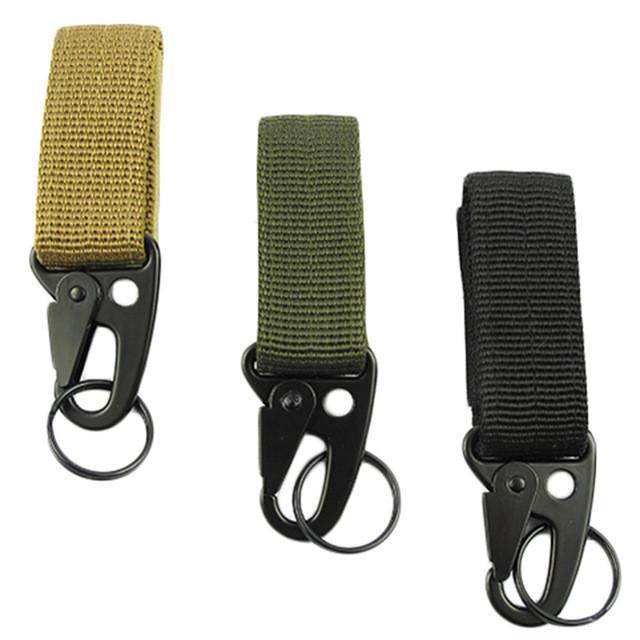 Survival Gears Depot Khaki Outdoor Camping Tactical Carabiner Backpack Hooks