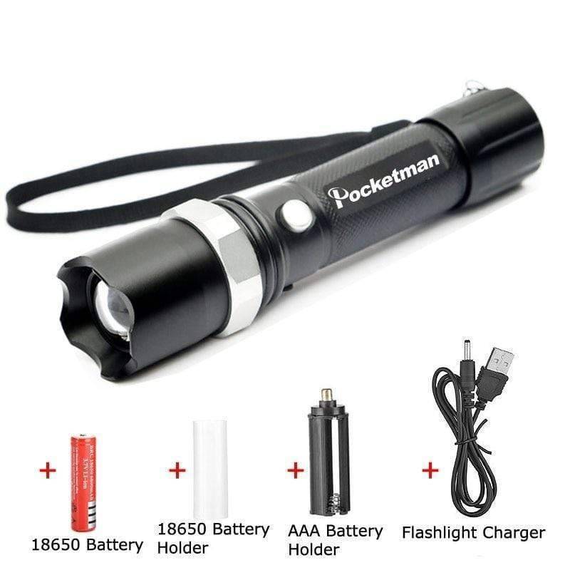 Aluminum Zoomable LED Flashlight – Survival Gears Depot