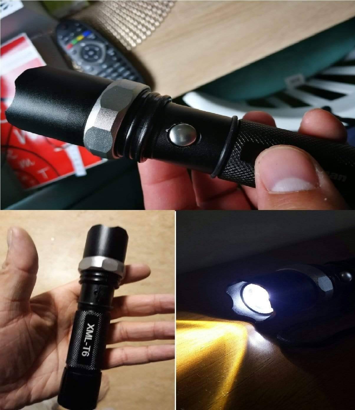 5100 Lumens XM-L T6 Zoomable LED Tactical Flashlight9