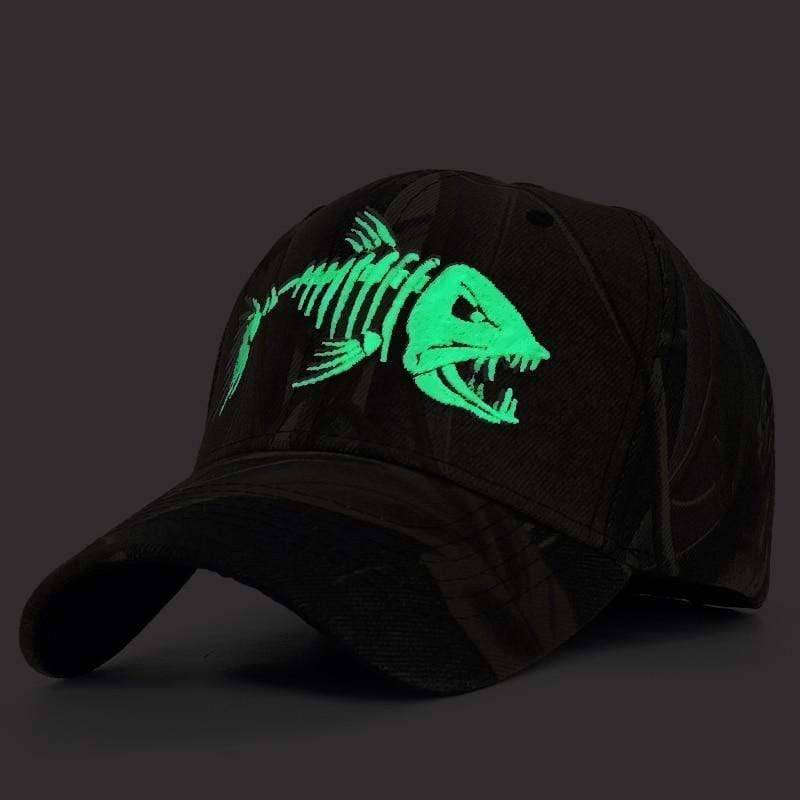 Luminous Embroidery Fishing Cap